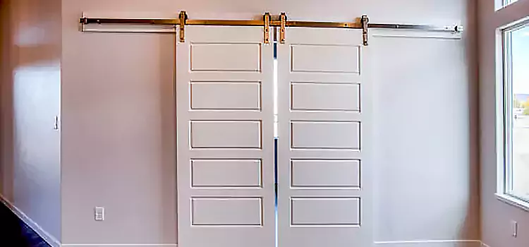 Glass Barn Door with Installation Hardware Kit Bay City